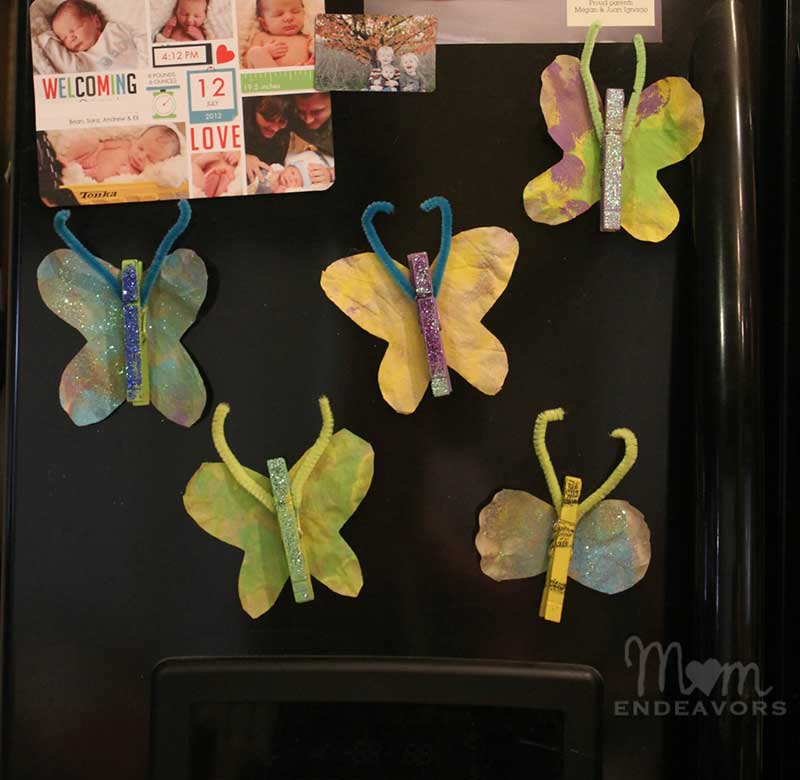 DIY Butterfly Magnets
